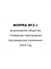 Форма №2-г за 2024 год