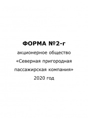 Форма №2-г за 2020 год